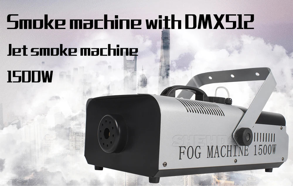 SHEHDS  1500W&1500W with DMX512 Smoke Machine for Concert Wedding DJ Fog Machine - trendingshoping.com