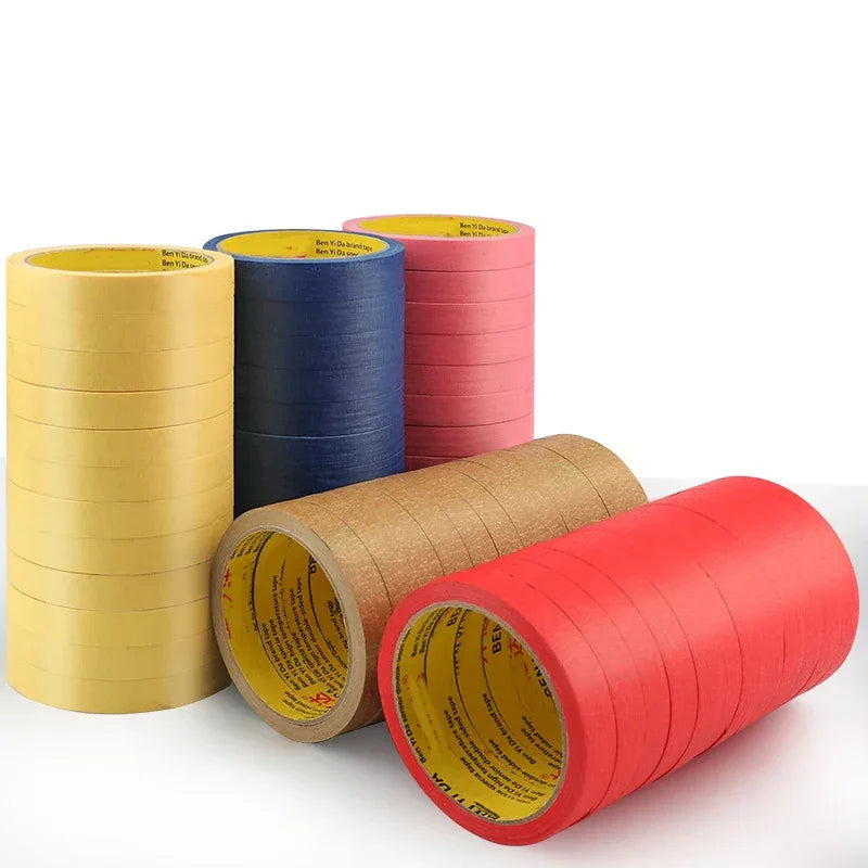15 Rolls 15mm No-Trace Masking Tape | Multicolor Inkjet Tape for Office & Car - trendingshoping.com
