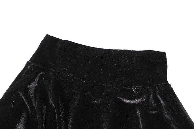 Women Long Sleeve Velvet Midi Dress Ruched Bodycon Style