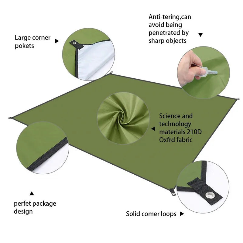 Solar Outdoor Camping Light 10 Meter String Light RGB LED Tent Atmosphere Light With Hook