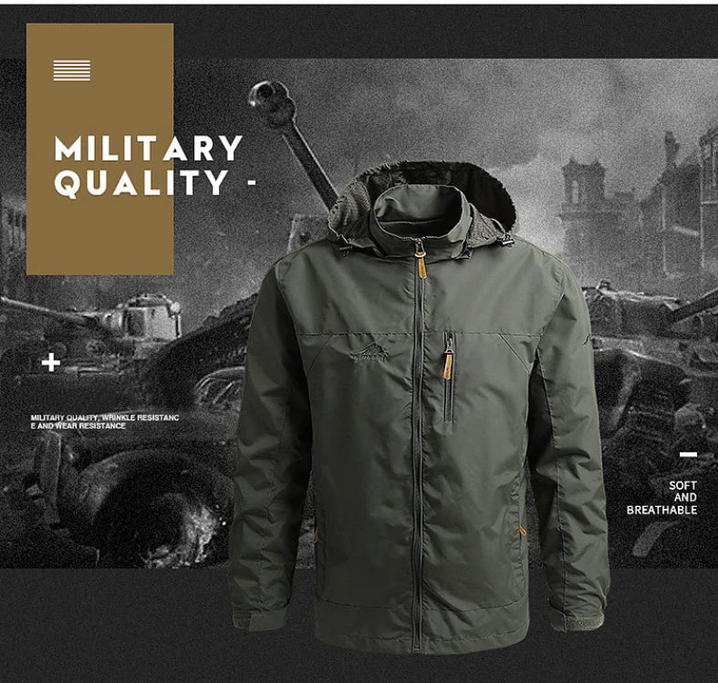 Men Windbreaker Fishing Field Jackets Outerwear Mens Winter Autumn Waterproof Flight Pilot Coat Hoodie Men Work Hunting Clothes - trendingshoping.com