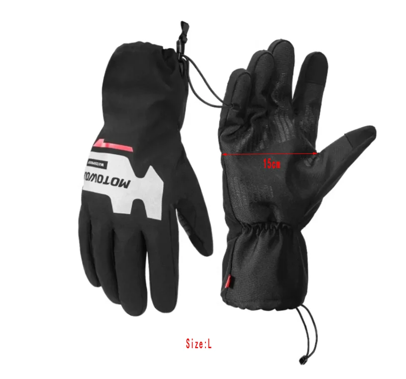 Autumn Winter Motorcycle Riding Gloves Waterproof Rainproof Cover Windproof Warm Motorbiker Racing Rider Accessories Men Women