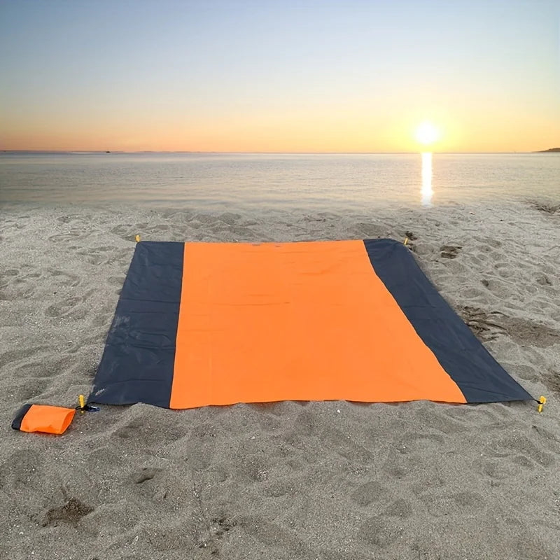 Outdoor Camping Waterproof Foldable Picnic Mat Moisture Proof Two Color Beach Mat