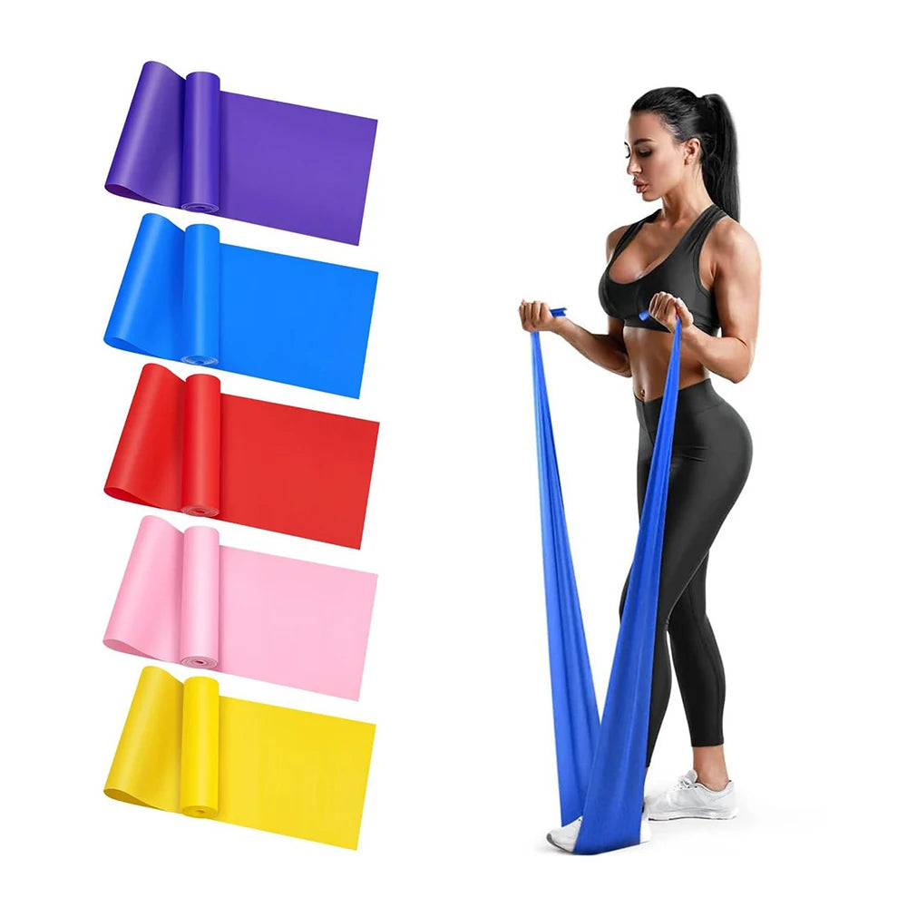 Resistance Bands for Working Out Elastic Exercise Bands Set for Yoga Pilates Rehab and Home Gym