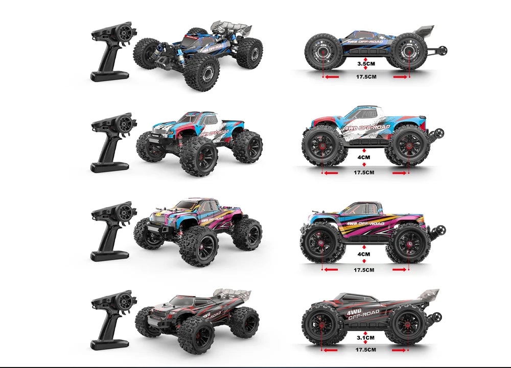 MJX Hyper Go 16207 Brushless Rc Car 70KM/H High Speed Remote Control Truck 1/16 2.4G 4WD Racing Car Off-Road  Drift Cars - trendingshoping.com