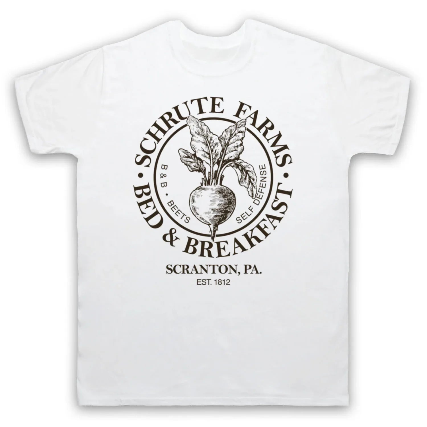 2025 T-shirts Are Selling Well in Summer THE OFFICE SCHRUTE FARMS BED & BREAKFAST Round-neck Short-sleeved T-shirt Mens T Shirts