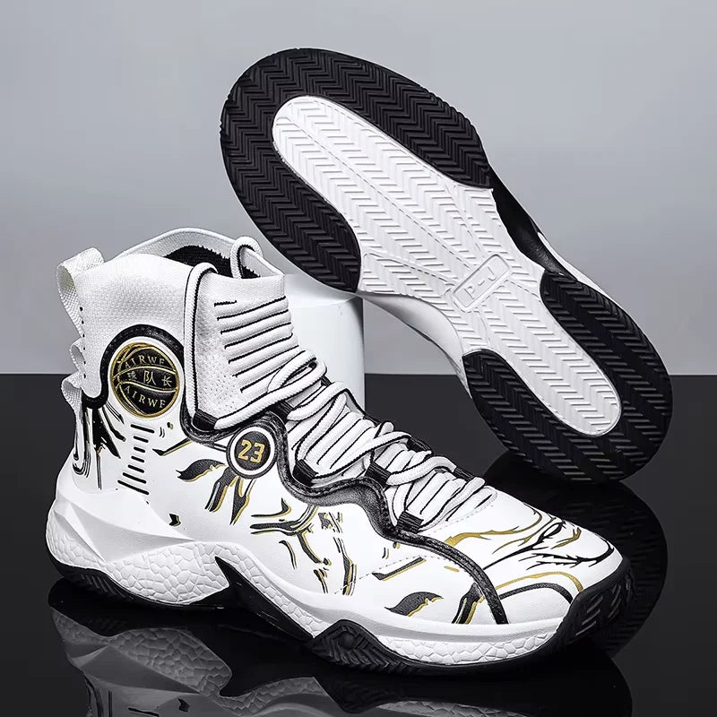 2025 Men’s Basketball Sneakers | Anti-Skid Cushioning Sports Shoes for Training & Casual Wear