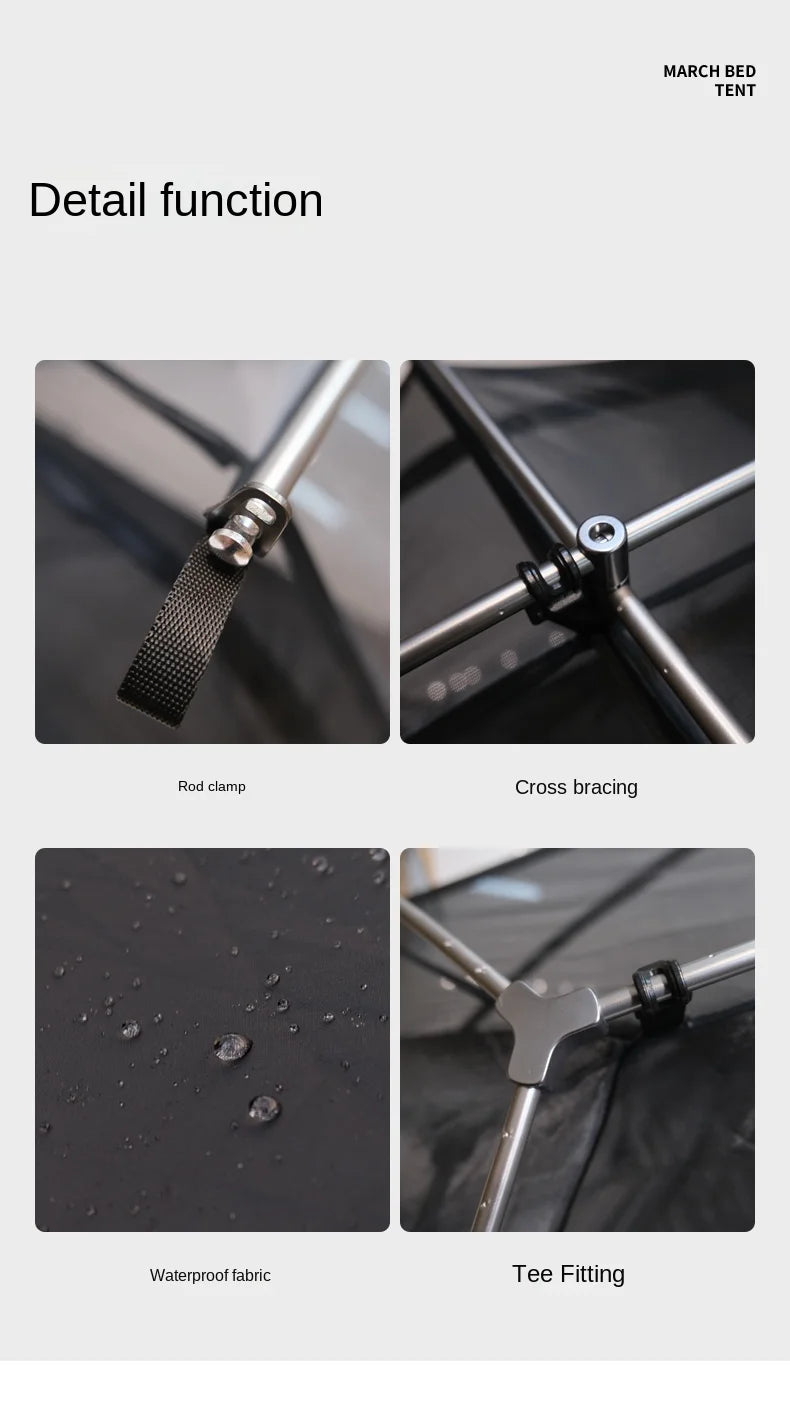 TARKA Camping Bed Inner Tent Insect Prevention Mesh Tent For Summer Hiking One Person Use