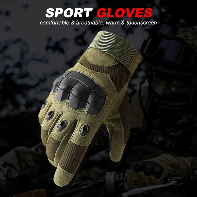 Motorcycle Off-road Riding Gloves for Men Breathable Cool Summer All Finger Gloves Touch Screen Portable Outdoor Sport Accessory