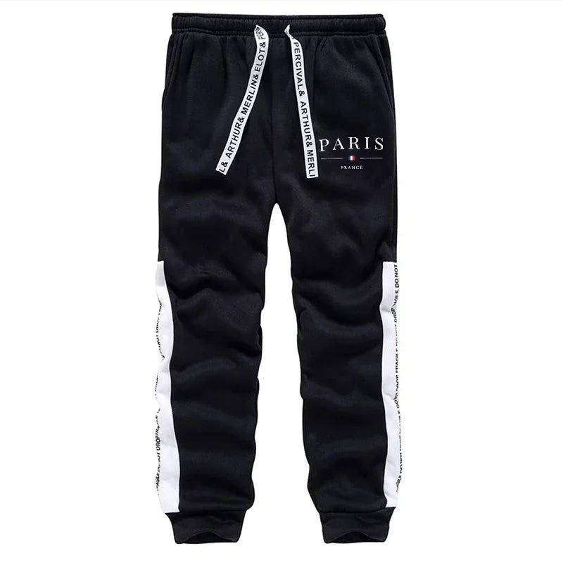 Men Hooded Sweatshirt and Sweatpants Set Casual Sportswear