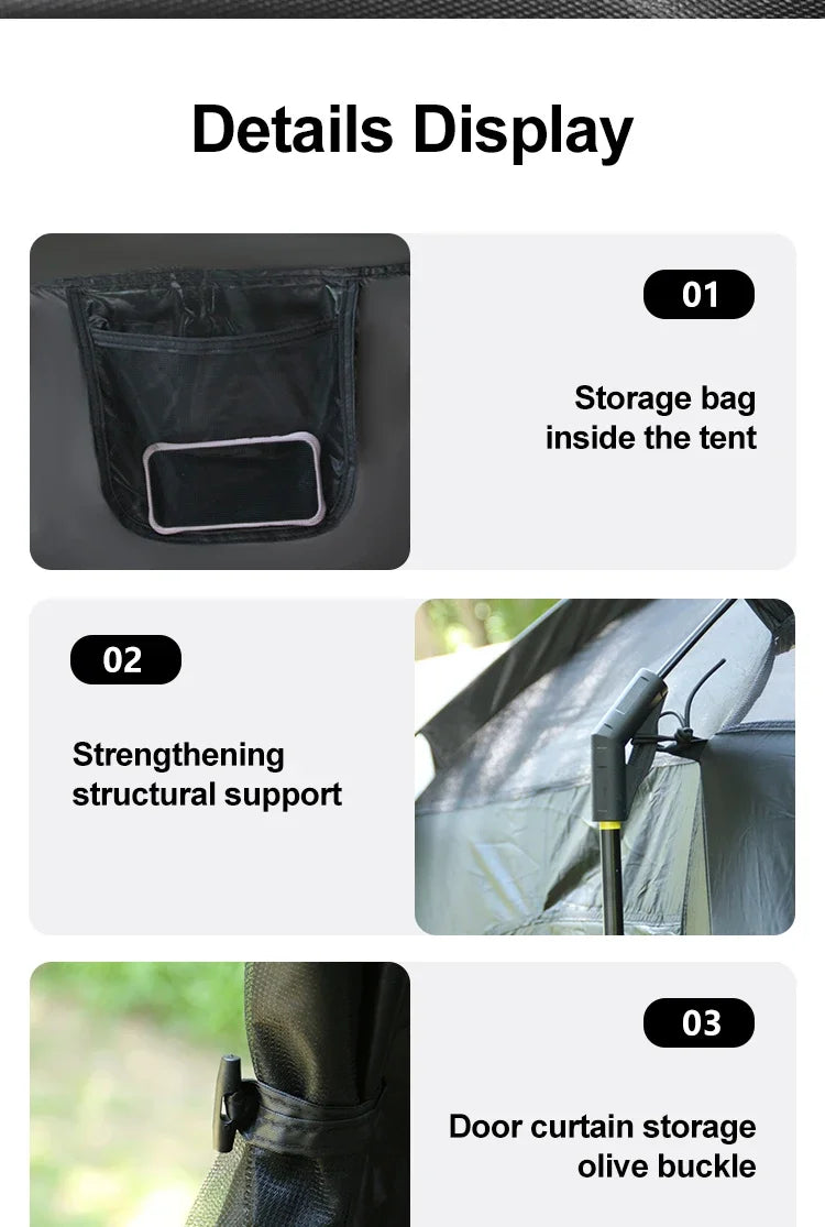 Large Camping Tent For 8 To 12 Person Two Room Waterproof Windproof Outdoor Family Tent With Rainfly Instant Cabin Use