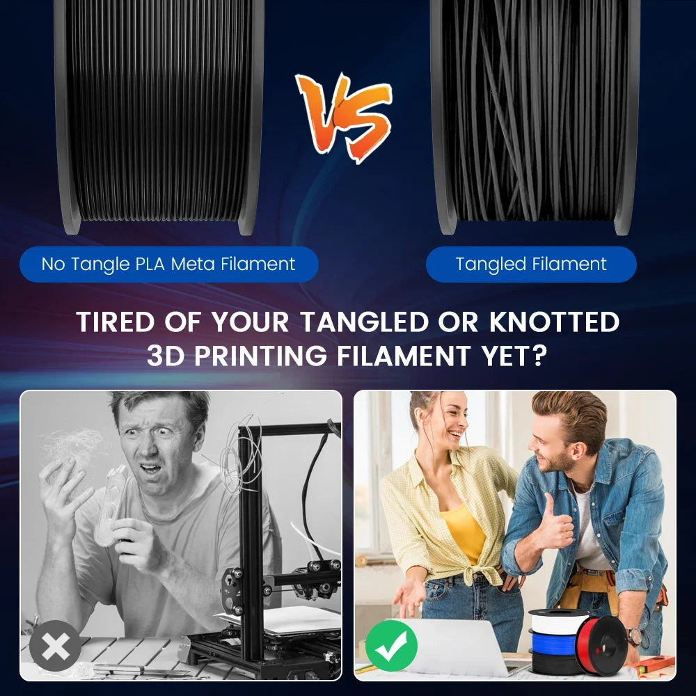 JAYO petg Filament 3d PETG 1.75mm 10Rolls Neatly Wound Toughness no bubbles 3D Printer Filament for FDM Muticolor 1.1KG /roll - trendingshoping.com