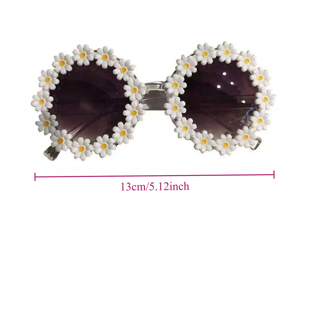 Pet Costume Flower Glasses Photo Prop for Cats Small Dogs