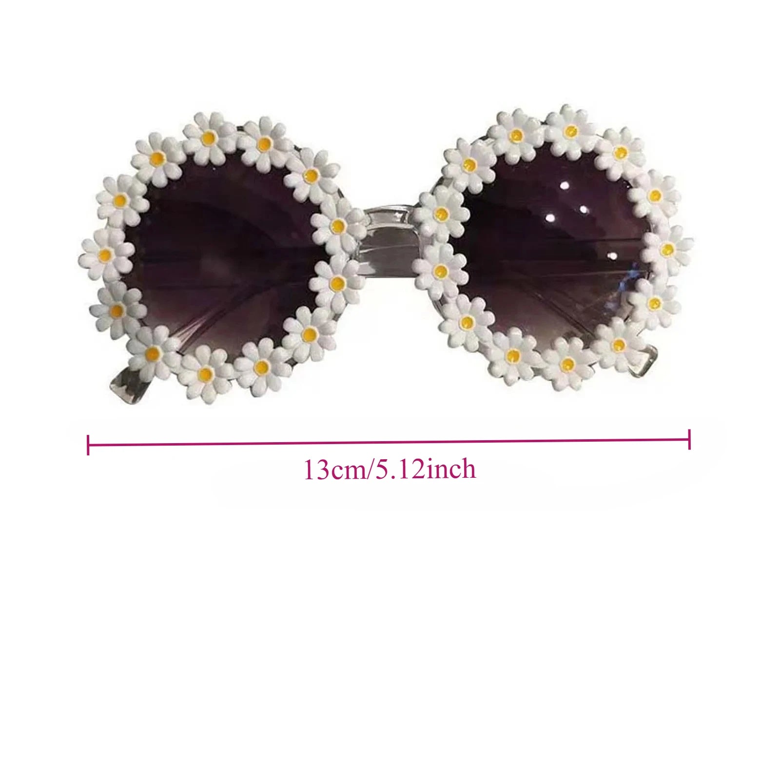 Pet Costume Flower Glasses Photo Prop for Cats Small Dogs