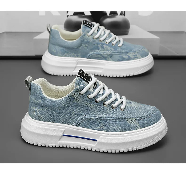 Men’s Casual Platform Sneakers | Breathable Non-Slip Sports Shoes 2025