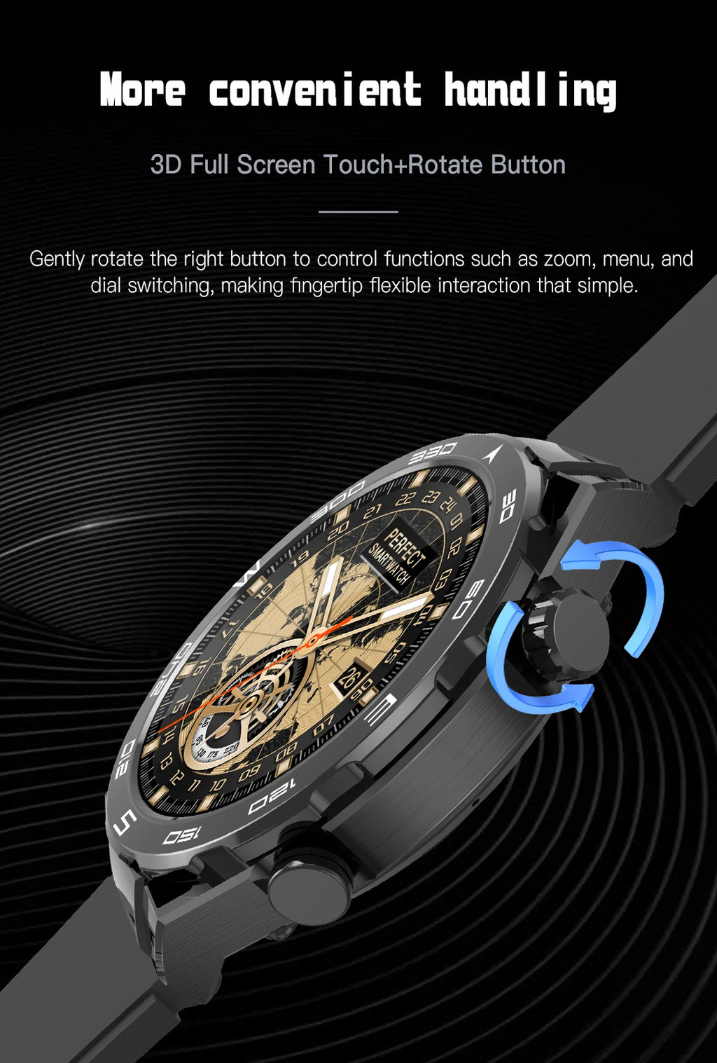 Smart Watch for Men & Women – Outdoor Fitness Tracker with Heart Rate, Calorie, Step Counter, Sport Watch & Music Player