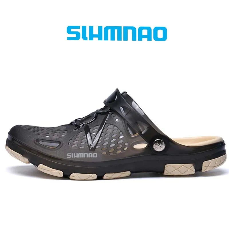 2026 Men's Summer Outdoor Sandals Anti-Skid Thick Soled Fishing Shoes - Lightweight Casual Beach Water Shoes - Durable Breathable Garden Clogs & Home Slippers