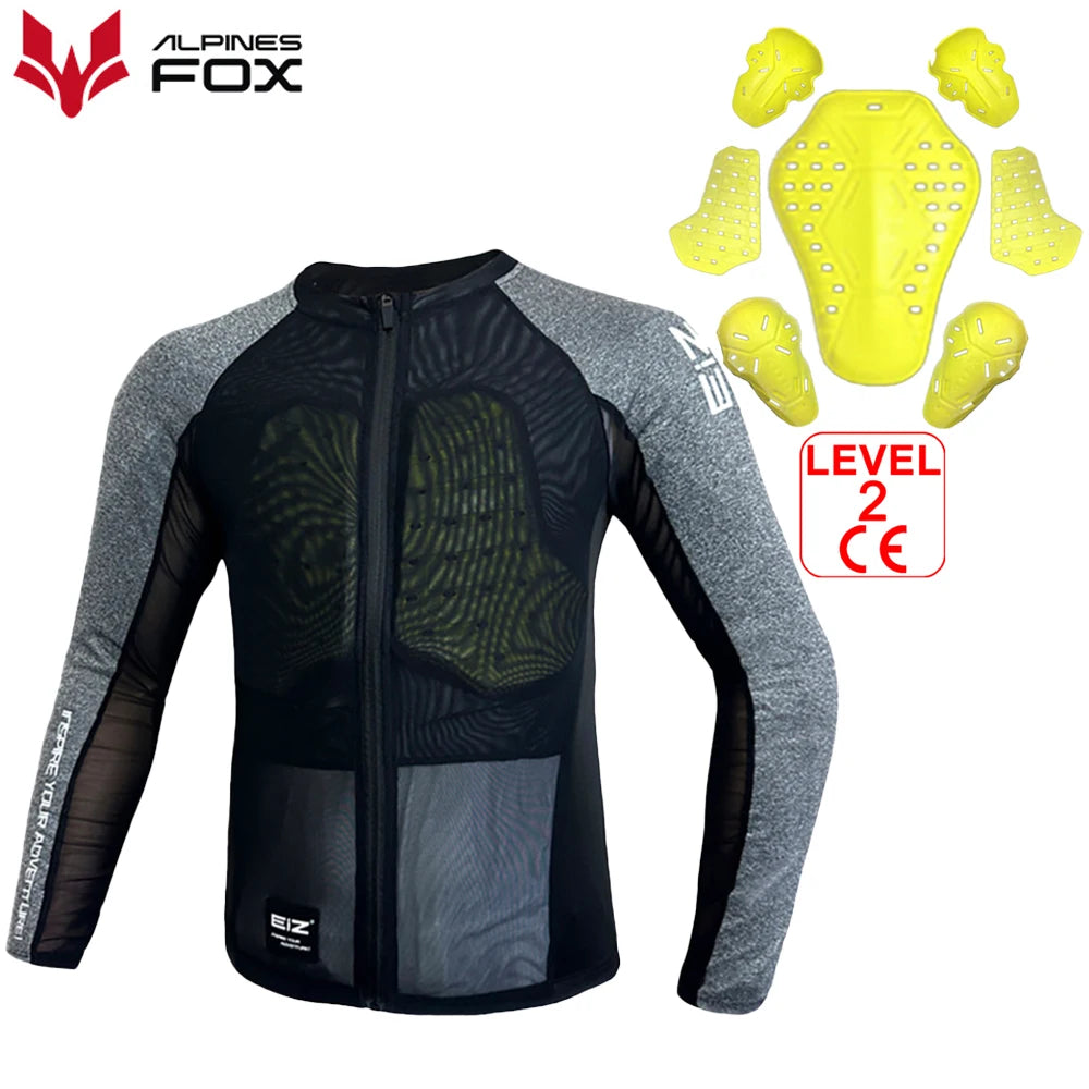 Mens Motorcycle Jacket Summer Breathable Motocross Body Armor Elastic Rider Racing Clothing CE Certified Protector Gear