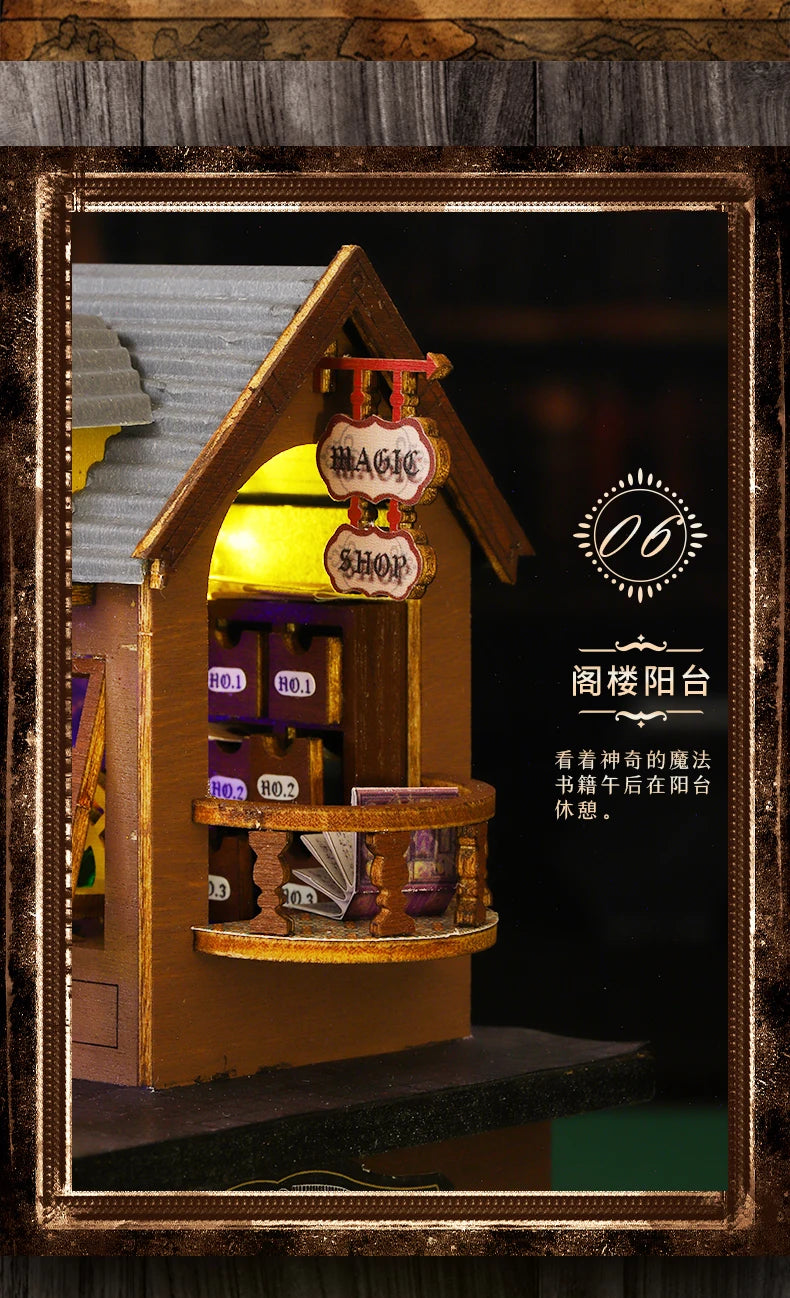 DIY Miniature Magic Treasure House Book Nook