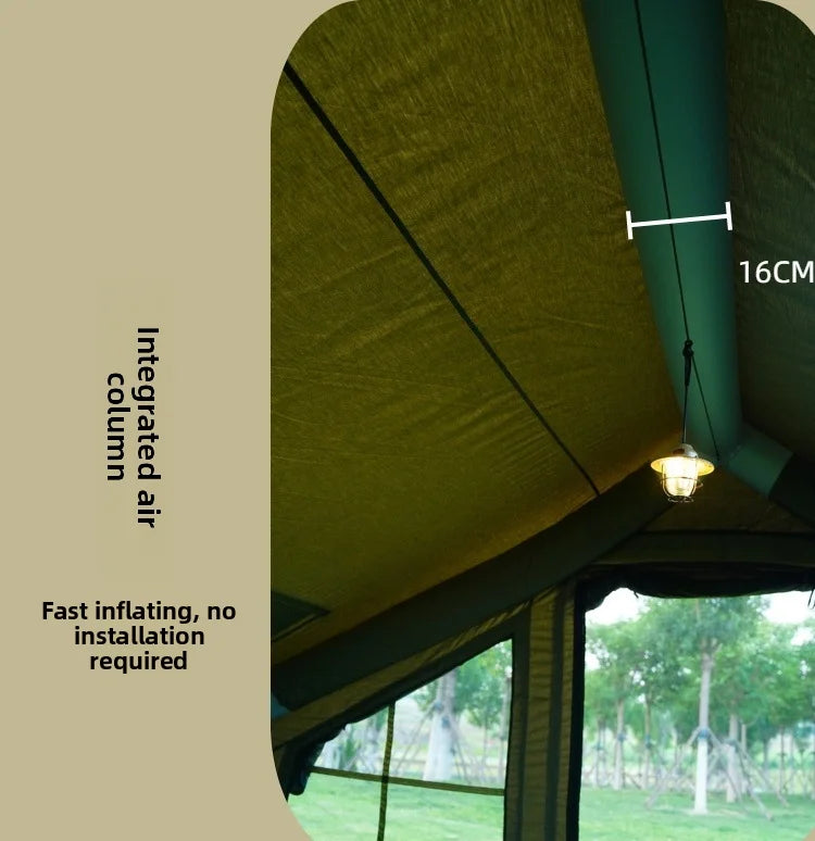 Inflatable Camping Air Tent Portable Outdoor Fabric Large High Quality House Tent 8 Point 2 Square Meters