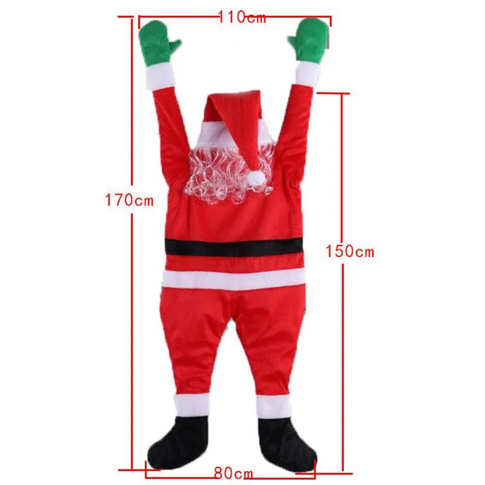 170CM Christmas Decoration Hanging Santa Outdoor Decorations