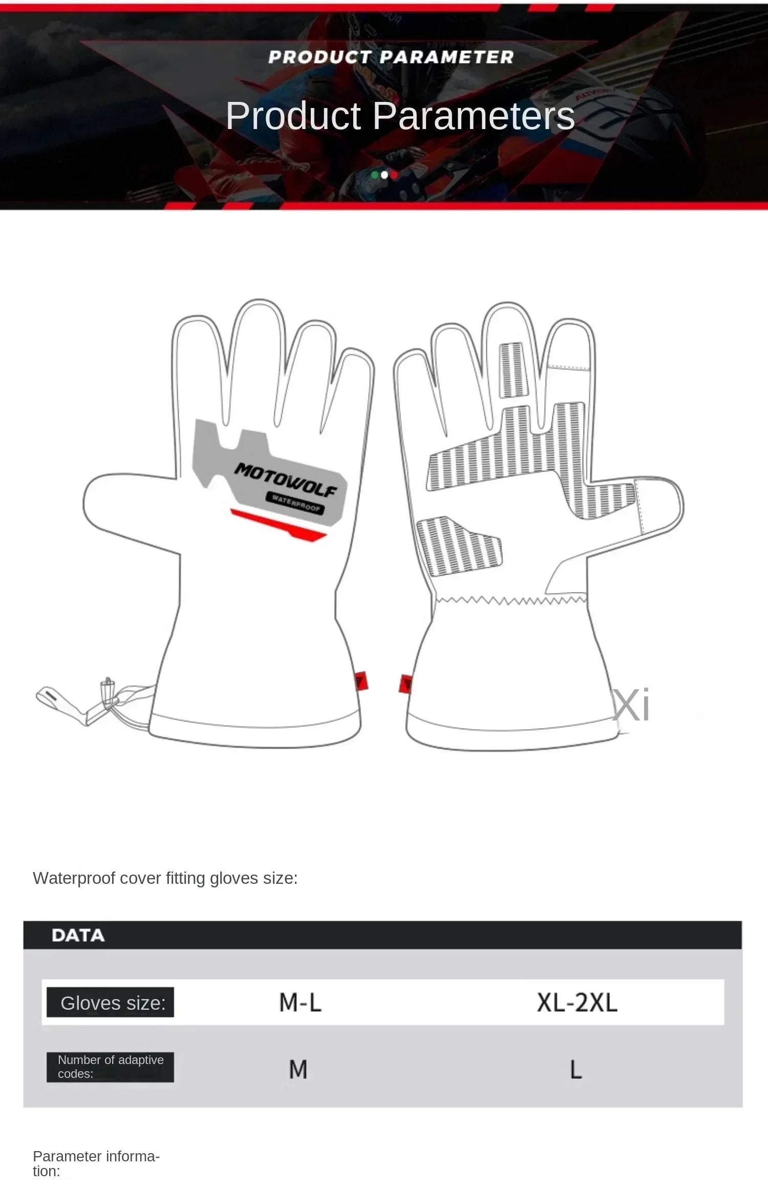 Autumn Winter Motorcycle Riding Gloves Waterproof Rainproof Cover Windproof Warm Motorbiker Racing Rider Accessories Men Women