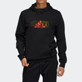 Men's Premium Loose Fit Graphic Hoodie - Cultural Heritage Printed Sport Sweatshirt - HF4671 - Onyx Black