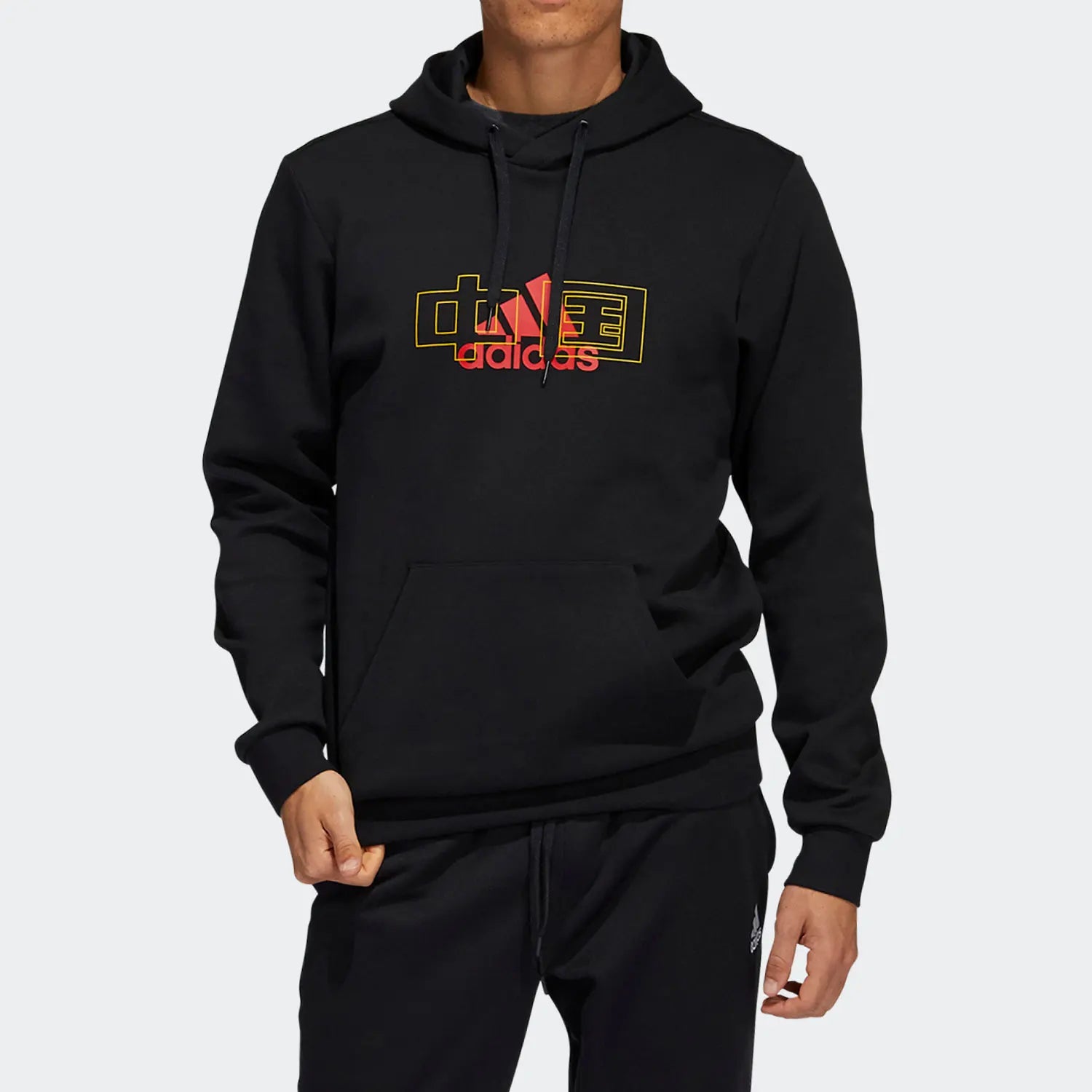 Men's Premium Loose Fit Graphic Hoodie - Cultural Heritage Printed Sport Sweatshirt - HF4671 - Onyx Black