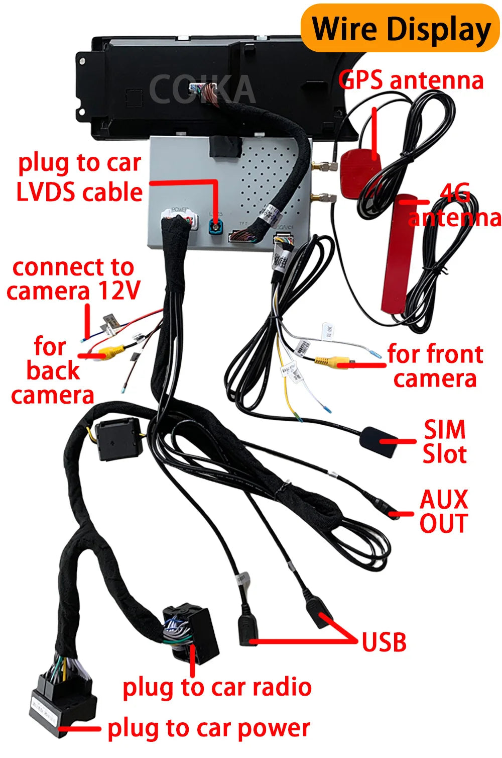 8.8" Display Touch Screen Android Radio Car Head Unit For Mercedes C Class W204 2011-2014 BT WIFI GPS Navi Wireless Carplay Auto - trendingshoping.com