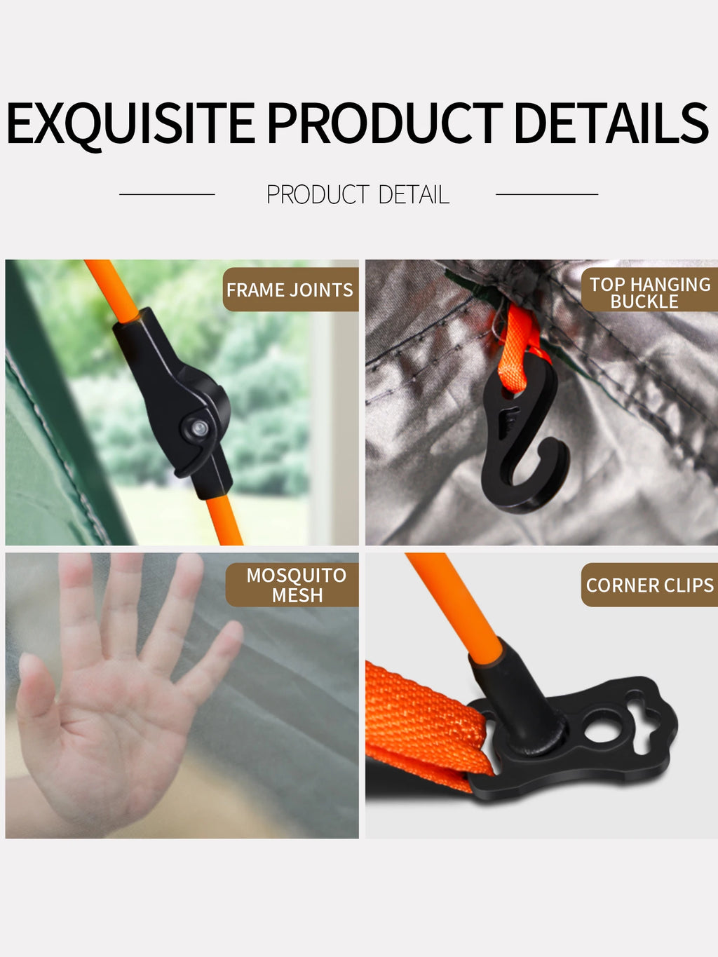 Outdoor Camping Tent Fully Automatic Quick Setup Foldable Double Layer For Overnight Stay