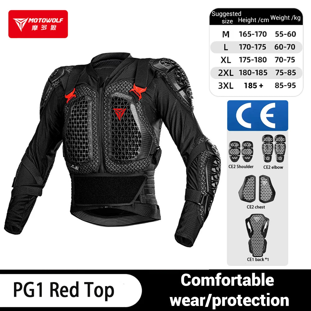 Motorcycle Jacket Men Women Armor Jacket Motocross Racing Body Protective Gear CE Certified Riding Protection