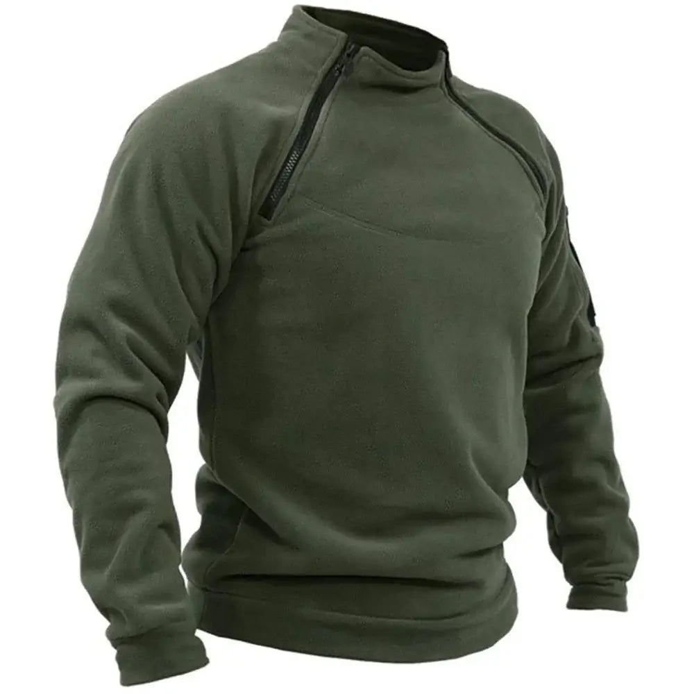 Men Military Tactical Hoodie Outdoor Windproof Pullover Long Sleeve Thermal Fleece for Hiking and Camping