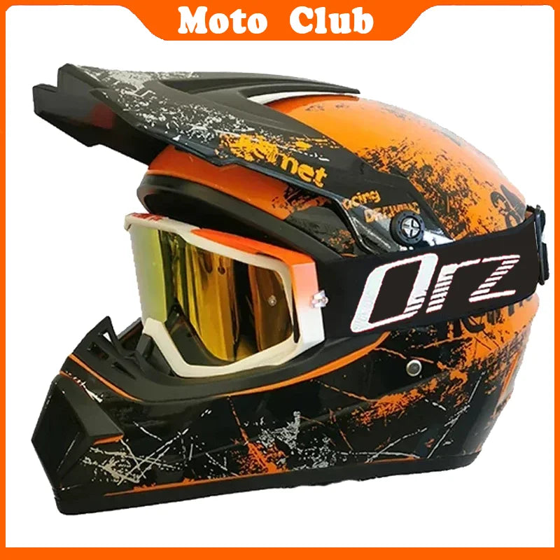 Kids Motocross Motorcycle Helmet Off Road Protective Helmet with Goggles