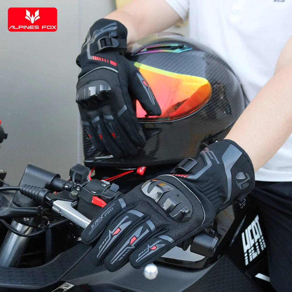 Autumn Winter Motorcycle Gloves Waterproof Keep Warm Guantes Moto Men Motorbike Riding Gloves Touch Screen Moto Motocross Gloves