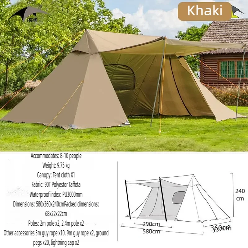 Inflatable Camping Air Tent Portable Outdoor Fabric Large High Quality House Tent 8 Point 2 Square Meters