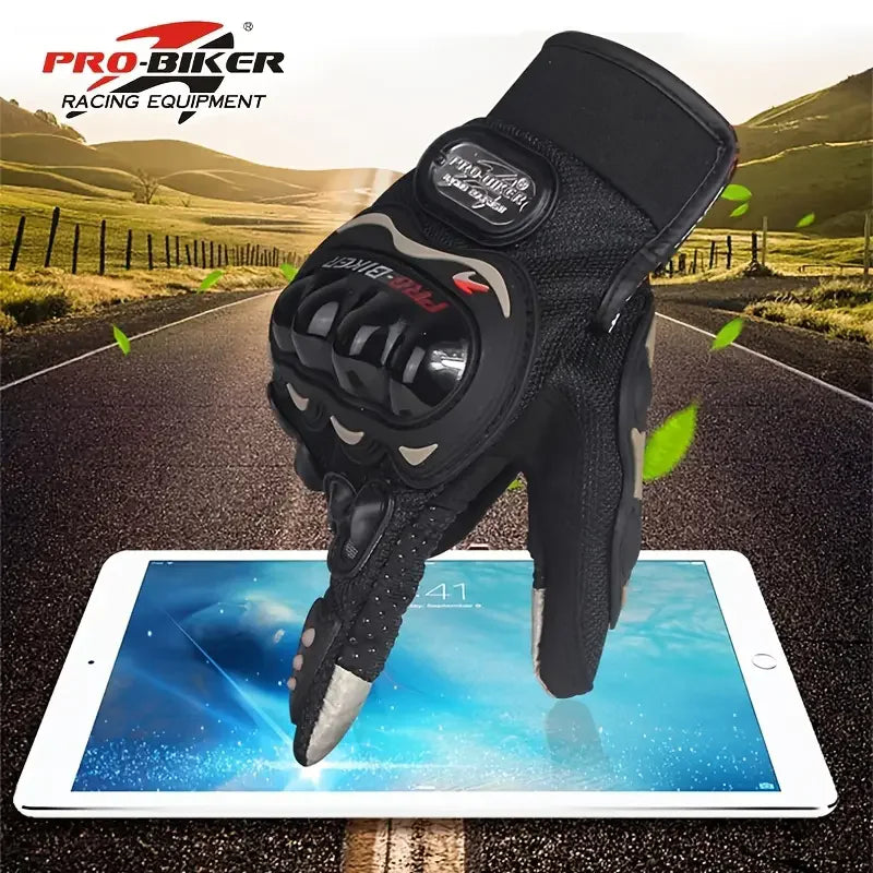 Touch Screen Motorcycle Gloves Breathable Anti Slip Sports Riding Gloves