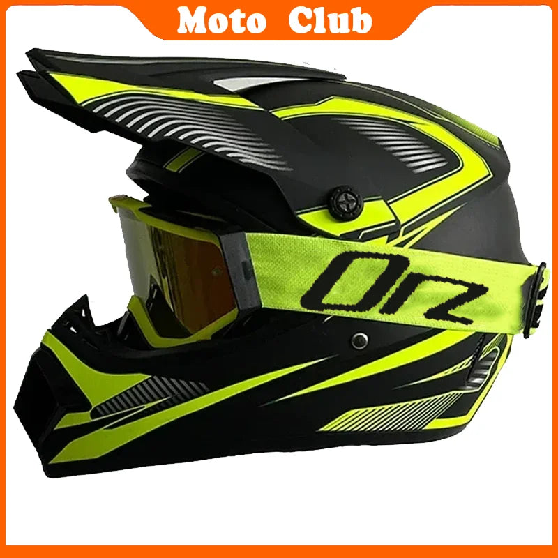 Kids Motocross Motorcycle Helmet Off Road Protective Helmet with Goggles