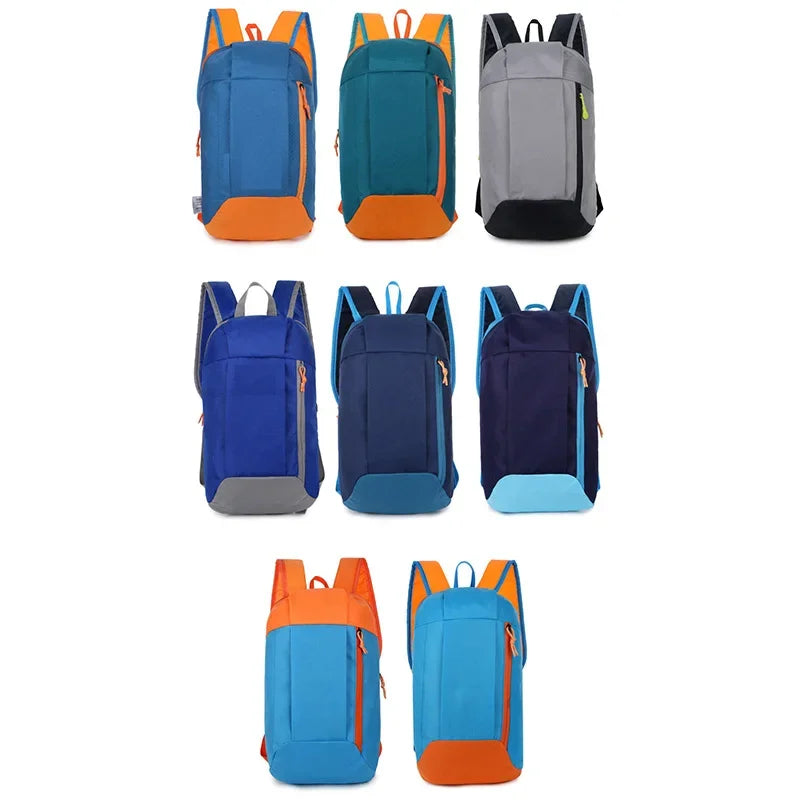 Outdoor Sports Lightweight Waterproof Backpack Travel Hiking Bag with Zipper Adjustable Belt Camping Knapsack for Men Women and Children