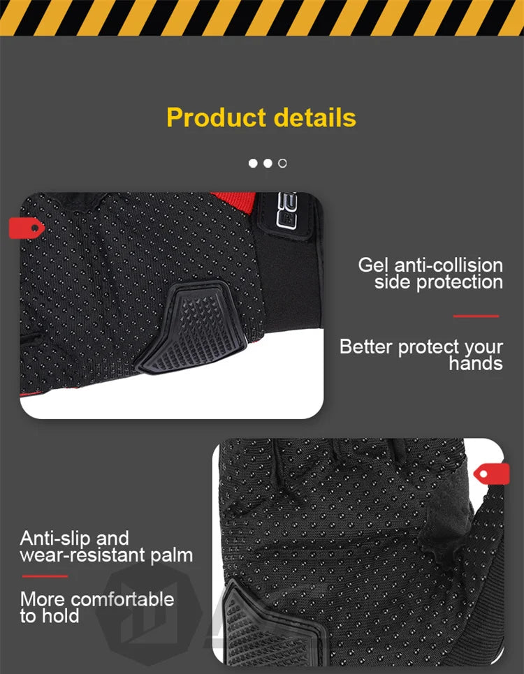 Motorcycle Gloves Breathable Racing Gloves Steel Protective Motorcyclists Riding Gloves Touch Screen Moto Biker Gloves Summer
