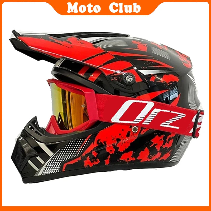 Kids Motocross Motorcycle Helmet Off Road Protective Helmet with Goggles