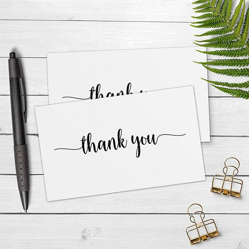 50pcs Thank You For Your Order Card Custom Write Your Business Card Small Business Gifts Decoration Goods Follow Card