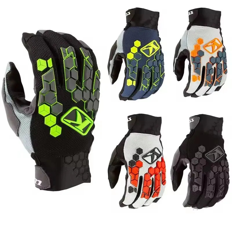 2025 Motorcycle Riding Gloves Wear resistant and Breathable Motorcycle All Finger Gloves Outdoor Speed Reducing Bicycle gloves
