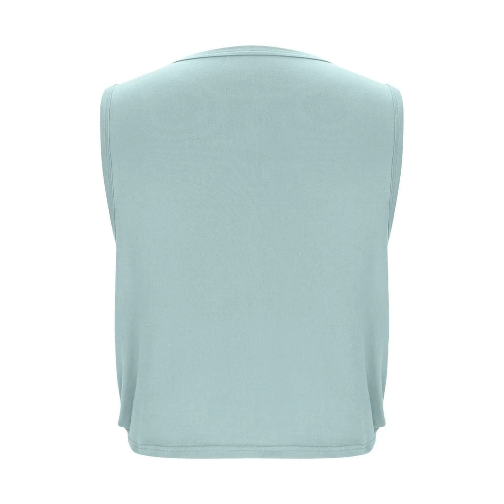 Women’s Sleeveless Yoga Top Breathable Workout Tank Crop Top Athletic Running Vest