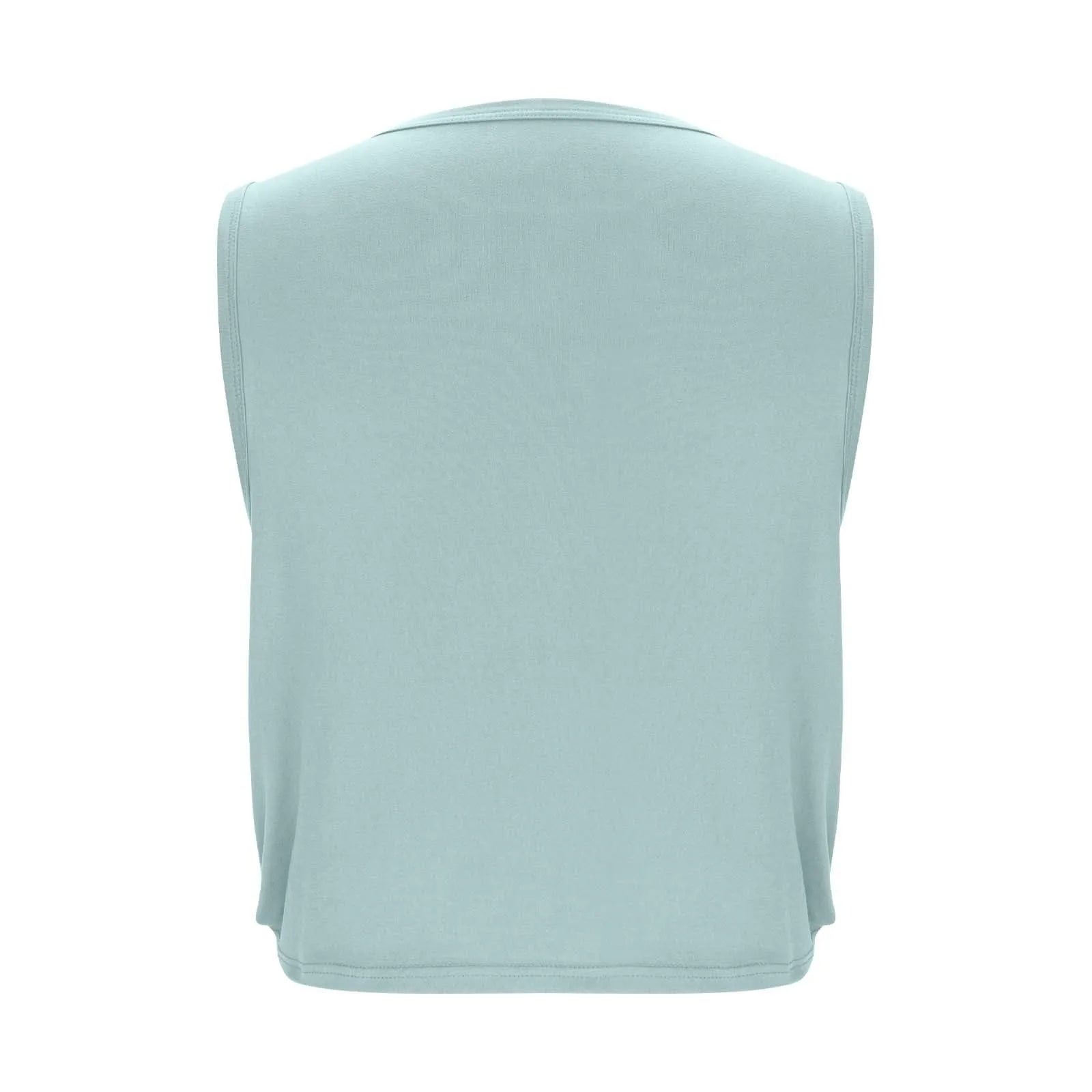 Women’s Sleeveless Yoga Top Breathable Workout Tank Crop Top Athletic Running Vest