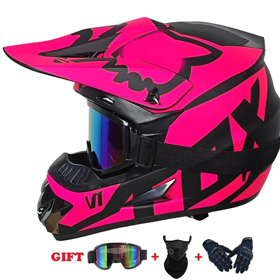 Motorcycle Helmet Youth Kids Child Full Helmet Children Helmets Motocross Casco Moto children Off-road Safety Protection DOT
