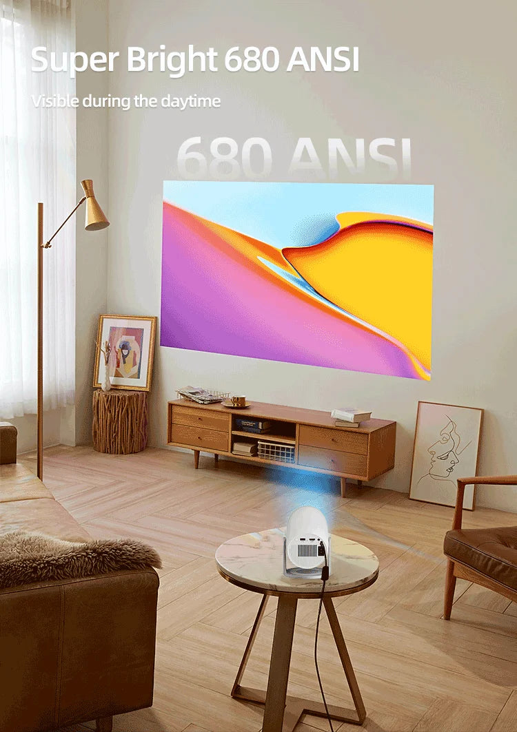 Lenovo 4K Android 12 Projector – Ultra HD Home Theater, WiFi 6 & Auto Focus - trendingshoping.com