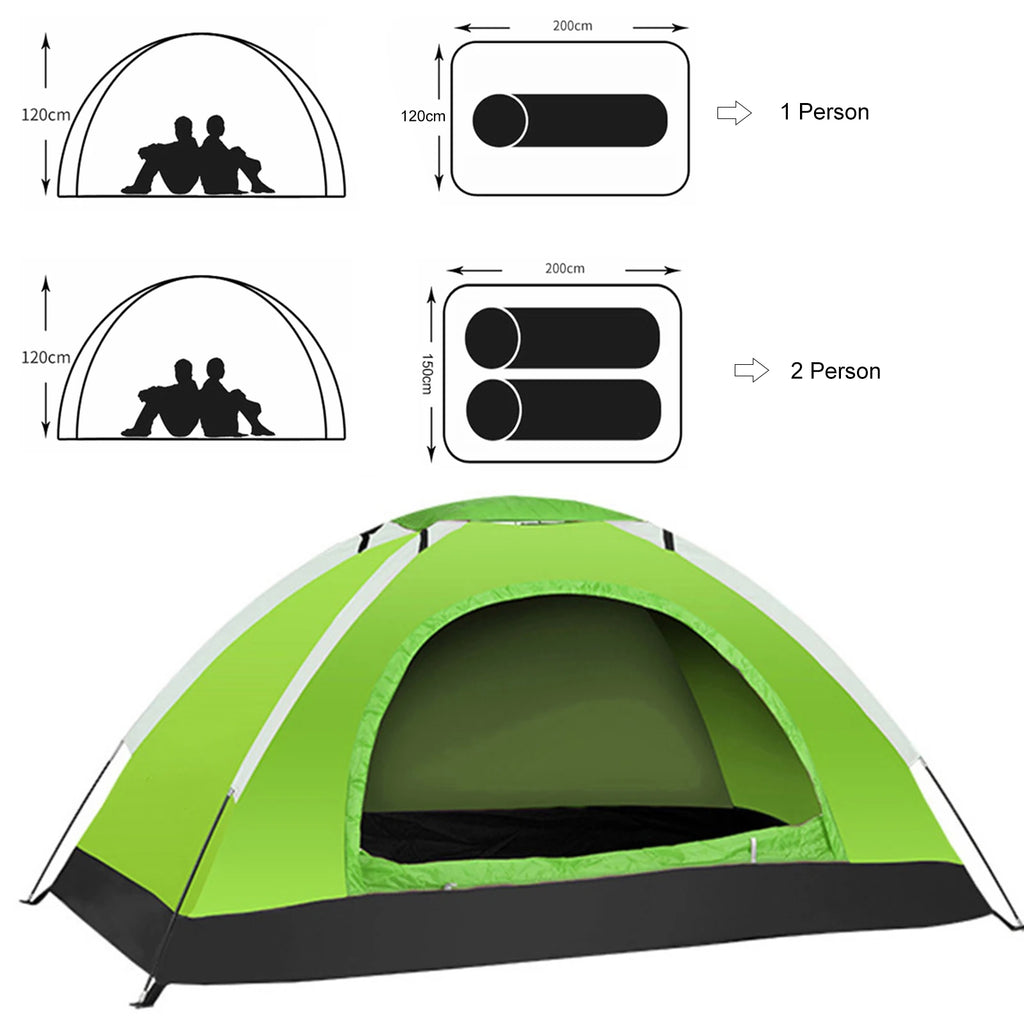 Ultralight Camping Tent With Shelter Lightweight Portable Folding Hiking Backpacking Tent