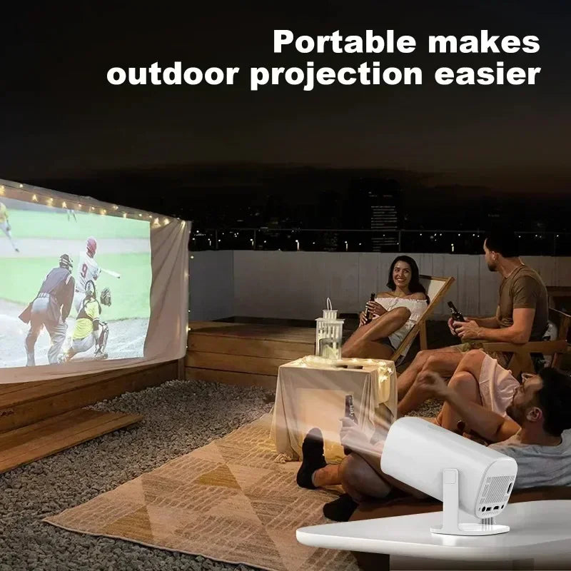 Portable P30 Smart Mini Projector: Android 11,WiFi 6 Connectivity,4K/1080P Compatibility,1280×720P Native,Ideal for Home Cinema