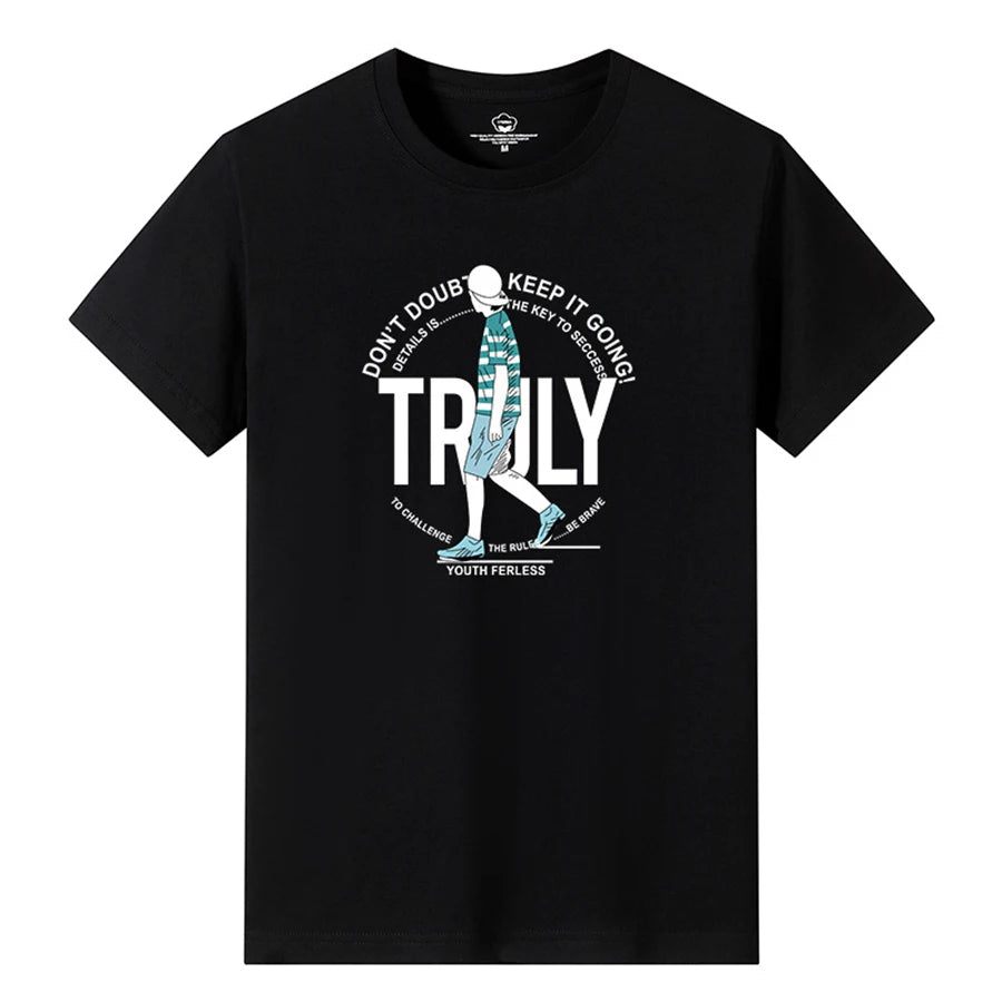 T Shirts Men Short New Fashion 2025 O-Neck Slim Black Sleeve Clothing Casual Style M-6XL