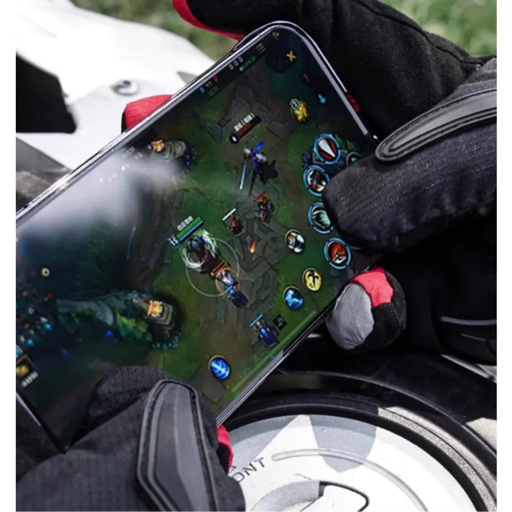 Motorcycle long gloves, hard shell protection, thickened in winter for warmth, suitable for off-road and riding, touch screen